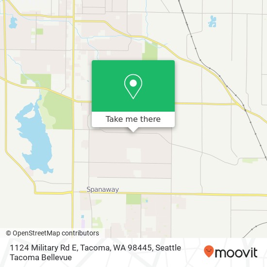 Mapa de 1124 Military Rd E, Tacoma, WA 98445