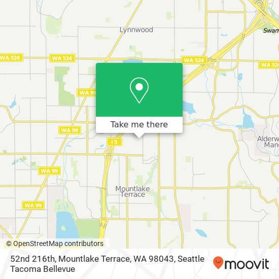 Mapa de 52nd 216th, Mountlake Terrace, WA 98043