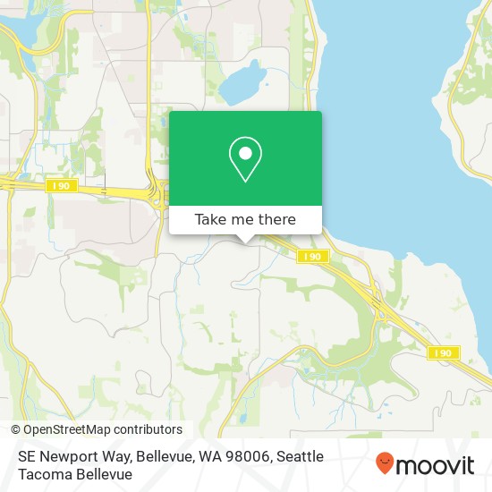 SE Newport Way, Bellevue, WA 98006 map