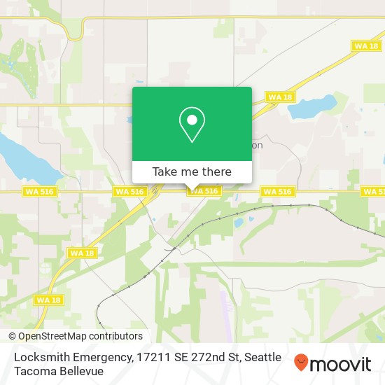 Mapa de Locksmith Emergency, 17211 SE 272nd St