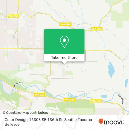 Mapa de Color Design, 16303 SE 136th St