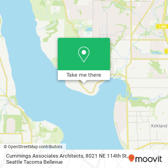 Mapa de Cummings Associates Architects, 8021 NE 114th St