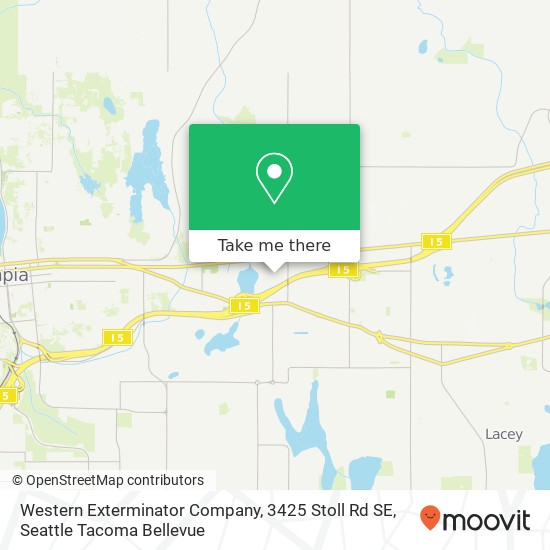 Mapa de Western Exterminator Company, 3425 Stoll Rd SE