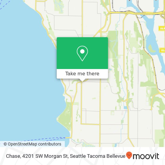 Mapa de Chase, 4201 SW Morgan St