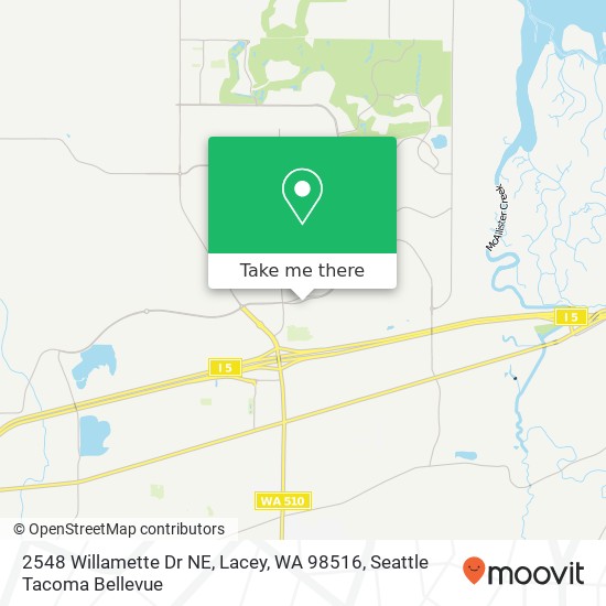 Mapa de 2548 Willamette Dr NE, Lacey, WA 98516