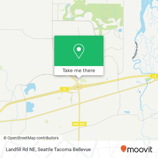 Landfill Rd NE, Lacey, WA 98516 map