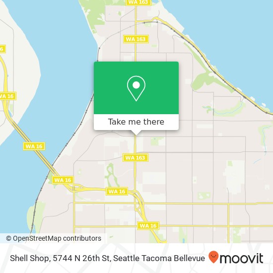 Mapa de Shell Shop, 5744 N 26th St