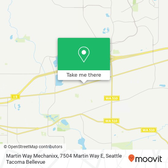 Mapa de Martin Way Mechanixx, 7504 Martin Way E
