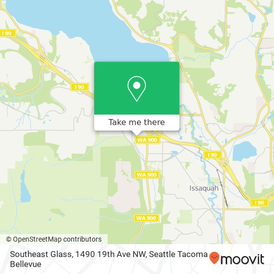 Mapa de Southeast Glass, 1490 19th Ave NW