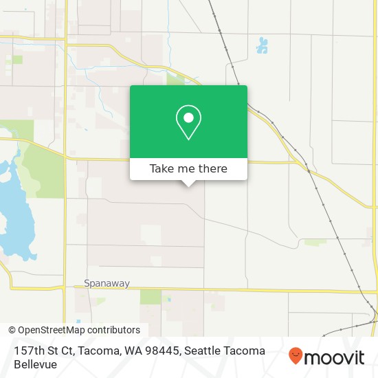 Mapa de 157th St Ct, Tacoma, WA 98445