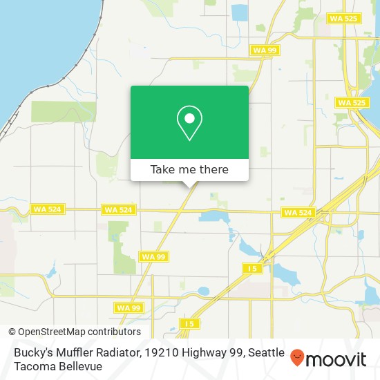 Mapa de Bucky's Muffler Radiator, 19210 Highway 99