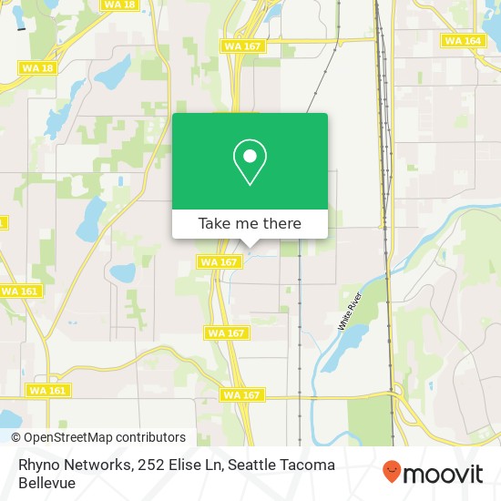 Mapa de Rhyno Networks, 252 Elise Ln