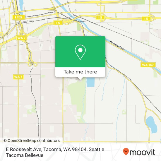 E Roosevelt Ave, Tacoma, WA 98404 map