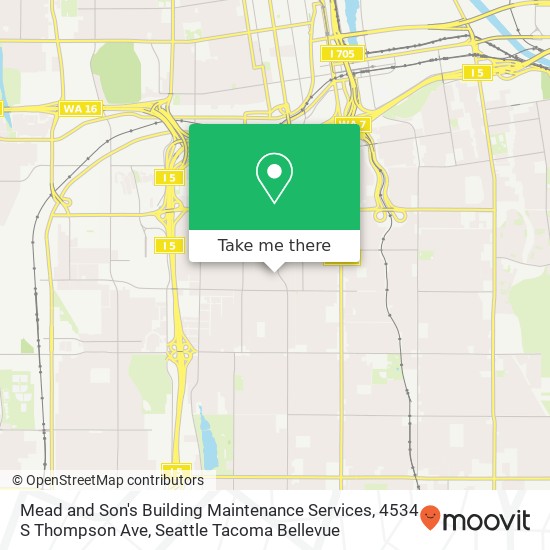 Mead and Son's Building Maintenance Services, 4534 S Thompson Ave map