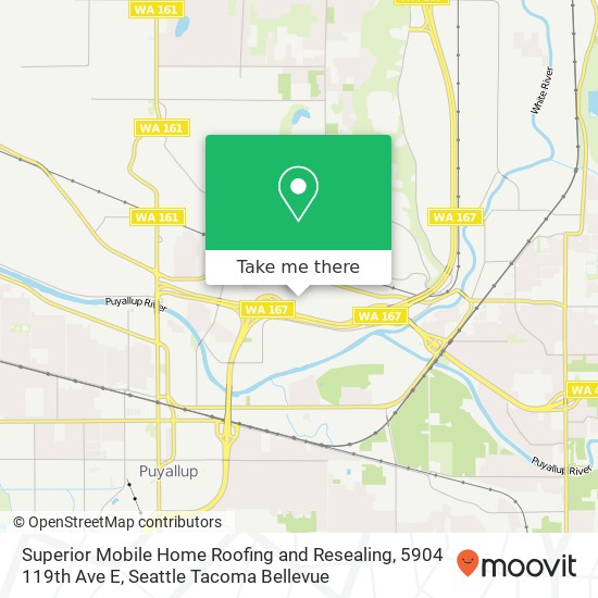 Mapa de Superior Mobile Home Roofing and Resealing, 5904 119th Ave E