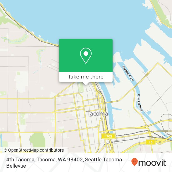 4th Tacoma, Tacoma, WA 98402 map