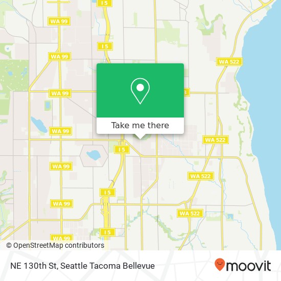 Mapa de NE 130th St, Seattle, WA 98125