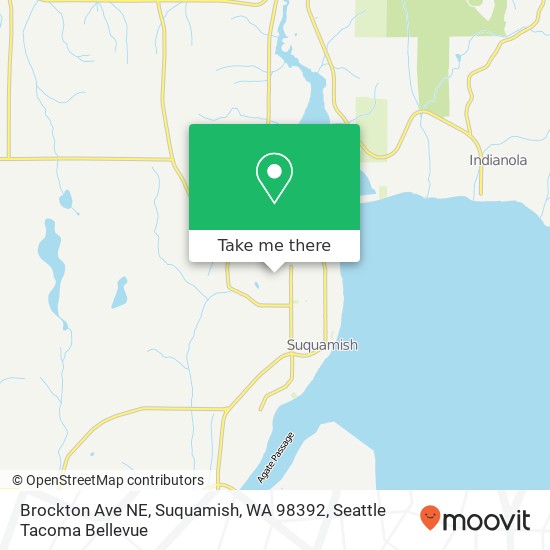 Mapa de Brockton Ave NE, Suquamish, WA 98392