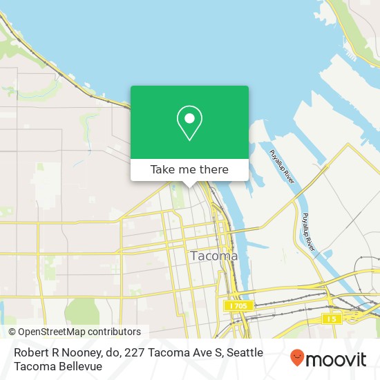 Robert R Nooney, do, 227 Tacoma Ave S map