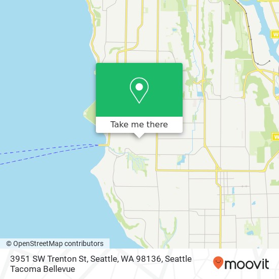 Mapa de 3951 SW Trenton St, Seattle, WA 98136