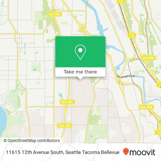 Mapa de 11615 12th Avenue South