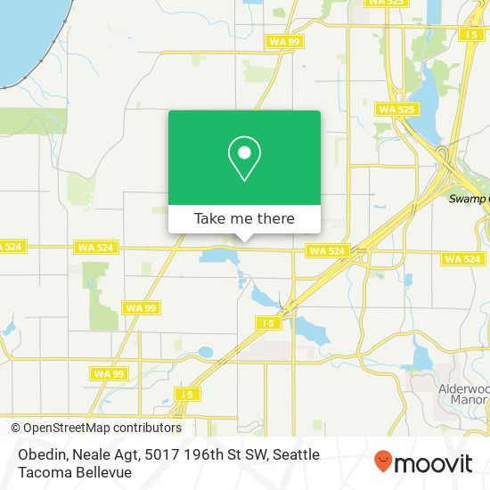 Mapa de Obedin, Neale Agt, 5017 196th St SW