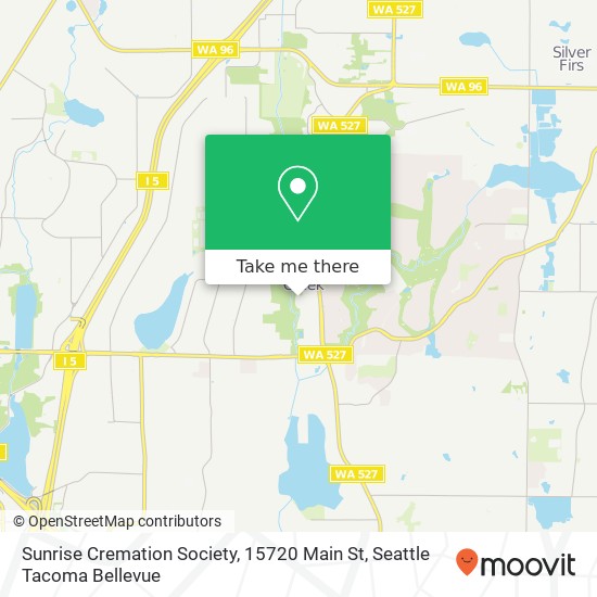 Mapa de Sunrise Cremation Society, 15720 Main St