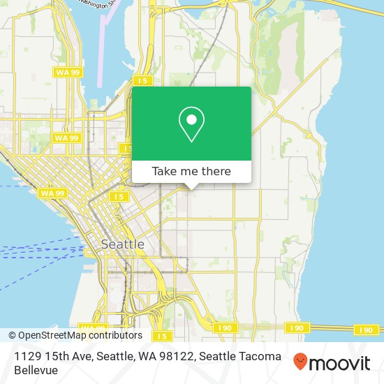 Mapa de 1129 15th Ave, Seattle, WA 98122