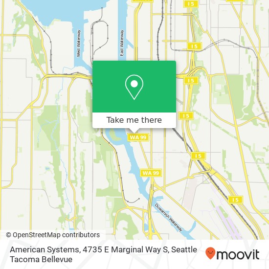 American Systems, 4735 E Marginal Way S map