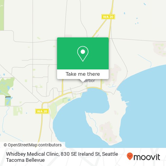 Mapa de Whidbey Medical Clinic, 830 SE Ireland St