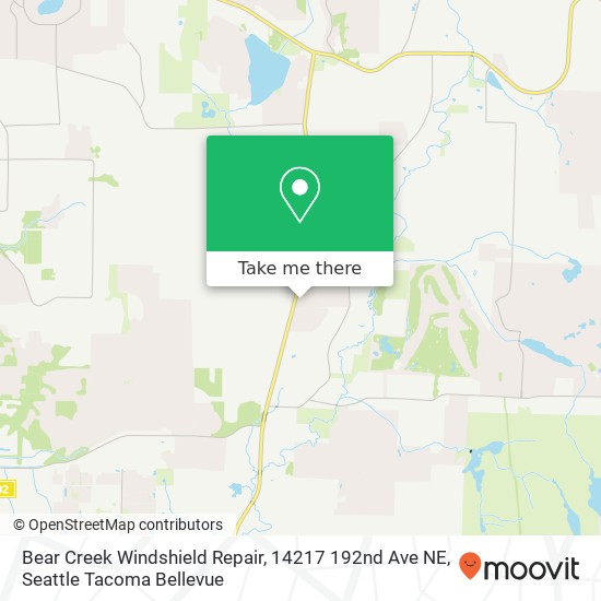 Mapa de Bear Creek Windshield Repair, 14217 192nd Ave NE