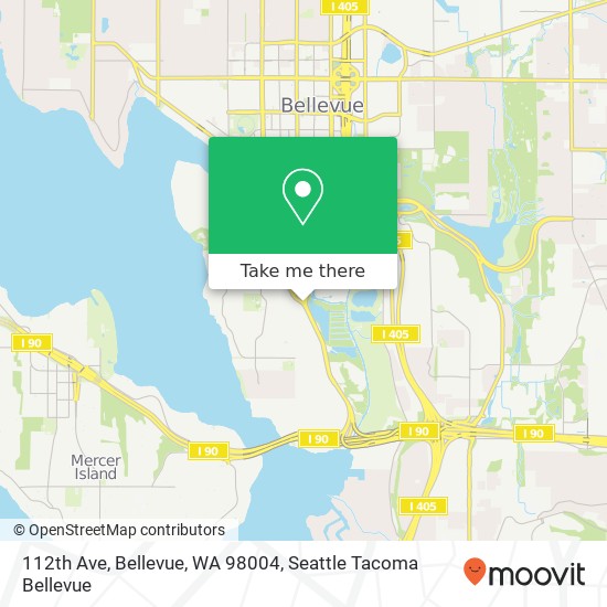 Mapa de 112th Ave, Bellevue, WA 98004