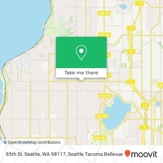 85th St, Seattle, WA 98117 map