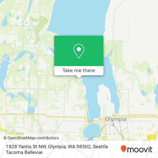 Mapa de 1828 Yantis St NW, Olympia, WA 98502