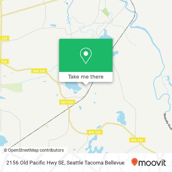 Mapa de 2156 Old Pacific Hwy SE, Olympia, WA 98513