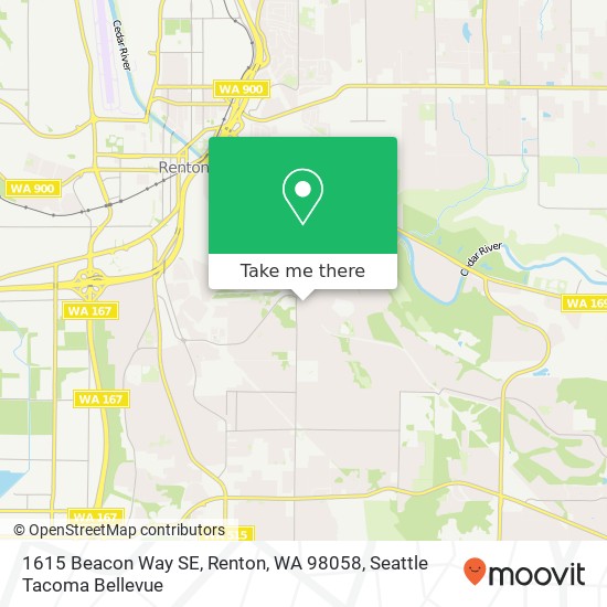 1615 Beacon Way SE, Renton, WA 98058 map