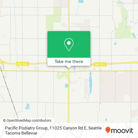 Mapa de Pacific Podiatry Group, 11025 Canyon Rd E