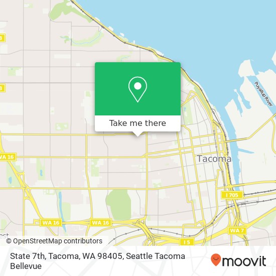 State 7th, Tacoma, WA 98405 map