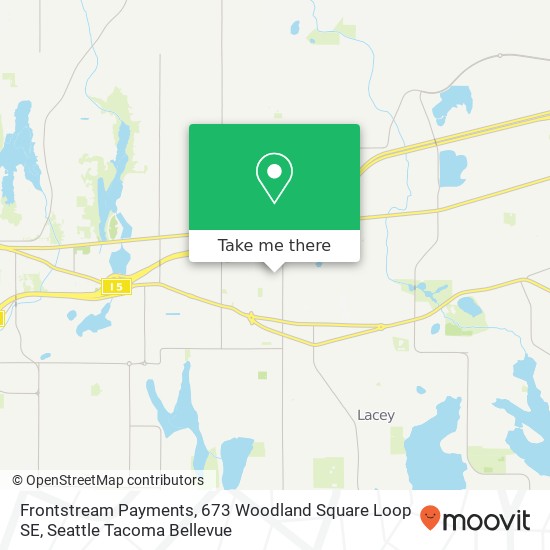 Mapa de Frontstream Payments, 673 Woodland Square Loop SE