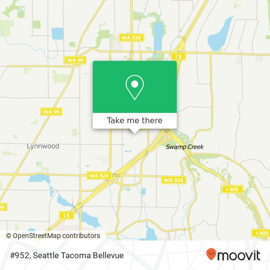 Mapa de #952, 3000 184th St SW #952, Lynnwood, WA 98037, USA