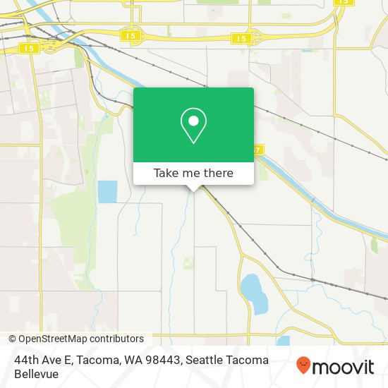 Mapa de 44th Ave E, Tacoma, WA 98443