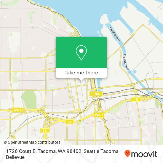 1726 Court E, Tacoma, WA 98402 map