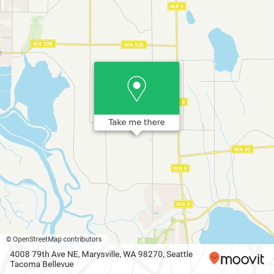 Mapa de 4008 79th Ave NE, Marysville, WA 98270