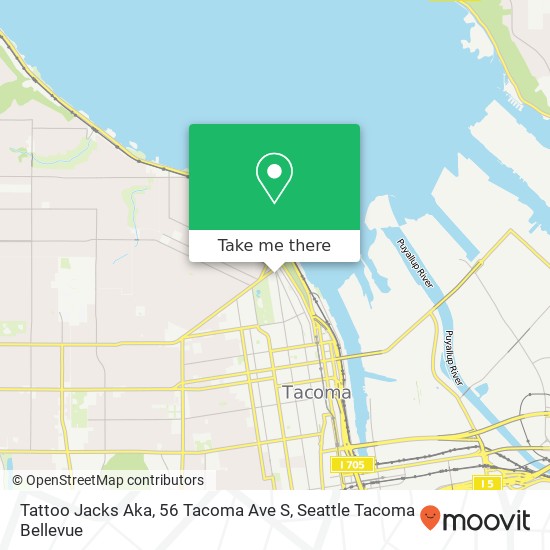 Tattoo Jacks Aka, 56 Tacoma Ave S map