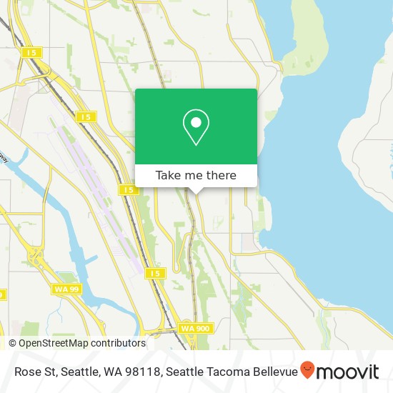 Mapa de Rose St, Seattle, WA 98118