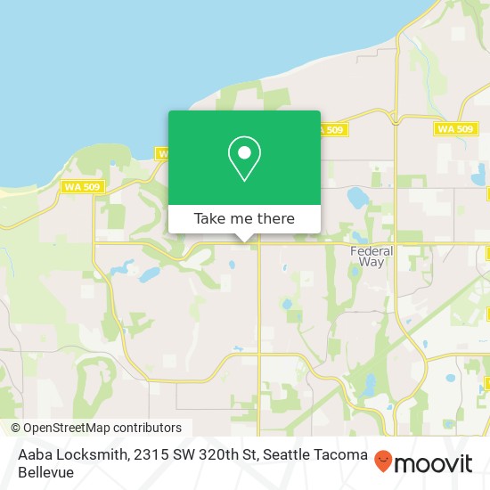 Mapa de Aaba Locksmith, 2315 SW 320th St