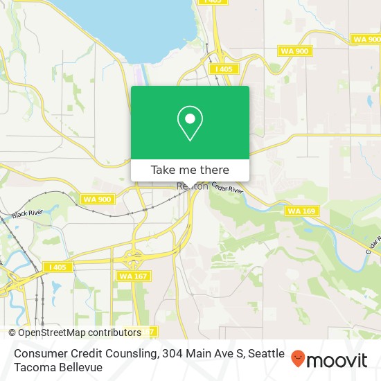 Mapa de Consumer Credit Counsling, 304 Main Ave S