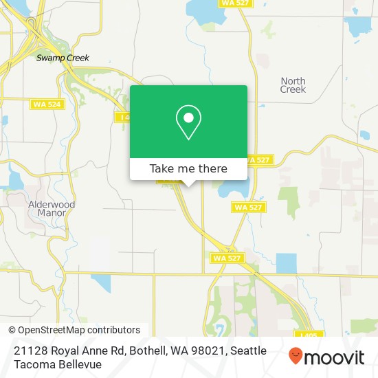 Mapa de 21128 Royal Anne Rd, Bothell, WA 98021