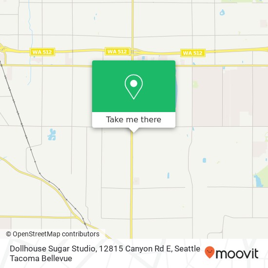 Mapa de Dollhouse Sugar Studio, 12815 Canyon Rd E