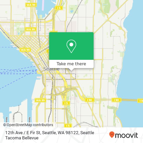 Mapa de 12th Ave / E Fir St, Seattle, WA 98122